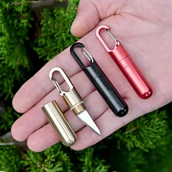 Self-Defense Nôž Hliníkovej Zliatiny Mini Ostré Prenosné Nôž Keychain Outdoor Camping Wild Prežitie Taktické Bezpečnostné Nástroje