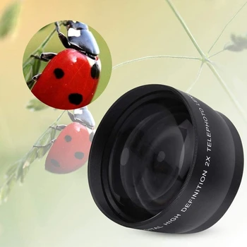 55mm 2X teleobjektívu Teleconverter pre Canon Nikon Pentax Sony 18-55mm