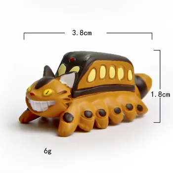 Štúdio Ghibli Anime Totoro Mačka Autobus Figúrka Stôl Ornament Model Rozprávková Záhrada Moss Miniatúrne Hračky Malý Dom Dekorácie Príslušenstvo