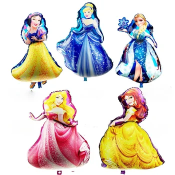 Disney Princezná Hliníková Fólia Balón Narodeniny, Party Dekorácie Balón Roztomilý Štýl Kreslený Film Snow White Charakter Balón