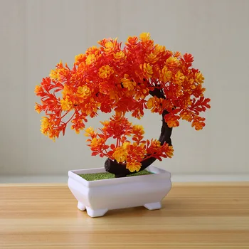 1pc Umelý Strom Rastlín Črepníkové Bonsai Garden Party Ploche Nábytok Dekor Umelé Kvety V Črepníku Domova Ornament