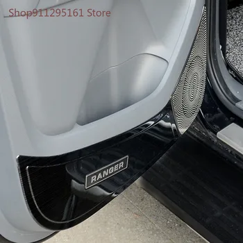 Auto z Nehrdzavejúcej Ocele Dvere Anti-kop Film Kryt A Reproduktor Reproduktor obal pre Ford Ranger 2016 2017 2018 2019 2020