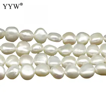 Umelé Barokový Sladkovodné Perly Korálky Pre Šperky Robiť Šperky Prírodná Biela 5mm Perly, Korálky Otvor:Cca 0.8 mm
