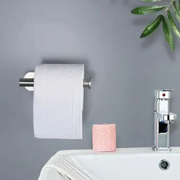 Toaletný papier držiak na zavesenie na stenu ocele skladovanie hrdza-dôkaz prívesok roll kúpeľňa papiera držiak na wc háčik toi Q6F3