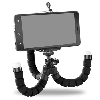 Mini Flexibilné Hubky Octopus Statív pre IPhone Samsung Xiao Huawei Mobilný Telefón, Smartphone Statív pre Gopro 8 7 6 5 4 3 Kamery