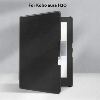 Prípad pre Kobo Aura H2O, Kobo 6.8 Palec E-book Vodotesný Kryt Magnetické E-reader Funda Capa Pokožky Shell