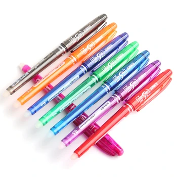 8PCS/Set Gél Pera 0,5 mm Vymazateľné Perá, Náplne Farebné 8 Farba Kreatívne Nástroje na Kreslenie, Študent Písanie Nástroje balíka Office kancelárske potreby