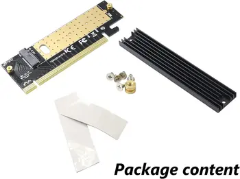 M.2 PCI-E x16 Karty Adaptéra PCI-E na m.2 Previesť Adaptér NVMe SSD Adaptér m2 M Kľúč, Rozhranie PCI Express 3.0 x4 2230-2280 Veľkosť