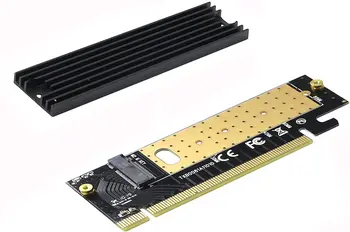 M.2 PCI-E x16 Karty Adaptéra PCI-E na m.2 Previesť Adaptér NVMe SSD Adaptér m2 M Kľúč, Rozhranie PCI Express 3.0 x4 2230-2280 Veľkosť