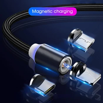 Hoest 1M Magnetické Kábel Micro usb Typu C, Rýchle Nabíjanie Microusb Typ-C Magnet Nabíjačku Drôt usb c Pre iphone 11 X Xr usb kábel