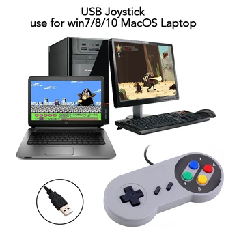 Radič USB Herný Ovládač Gamepad ovládač Pre Nintendo SNES gamepad Pre Windows PC For MAC Počítač, Ovládací Joystick