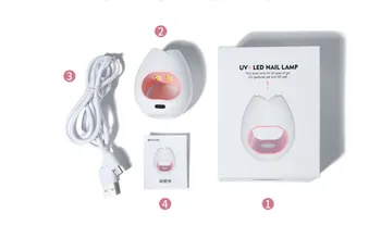 Nové Mini 16W na Nechty, Vlasy Stroj Prenosné 4 LED UV Manikúra Lampa Nechty USB Kábel Domáce Použitie Nechtov Lampa na Sušenie
