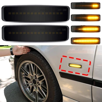 Bočné Svetlá Streamer Modely Údené Shell Kryt Led Dynamický Zase Signálneho Svetla Značky Sekvenčné Blinker Lampa Pre BMW E39 M5