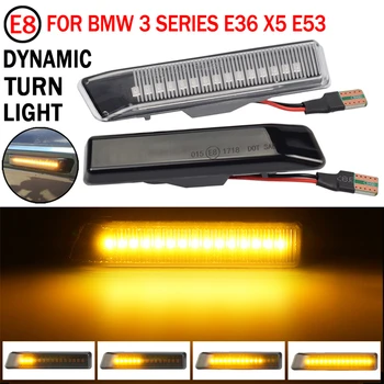 Bočné Svetlá Streamer Modely Údené Shell Kryt Led Dynamický Zase Signálneho Svetla Značky Sekvenčné Blinker Lampa Pre BMW E39 M5