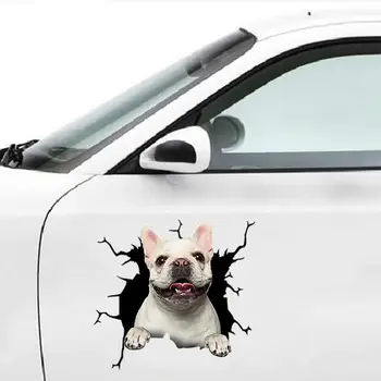Kreatívne Psa Crack Samolepky Na Stenu Domov Auto Windows Dekorácie Pitbull Jazvečík Nálepky Wc Chladnička Husky Buldog Crack Nálepky