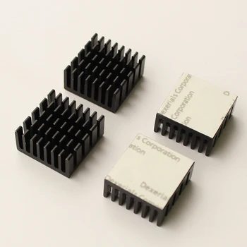 12pcs Black 20*20*10 mm Ram Chladič Chipset Hliníkový Chladič S Tepelne Vodivé Pásky