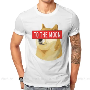 Cryptocurrency Mail Baník Dogecoin Na Mesiac T Shirt Mužov Ofertas Veľká veľkosť Ofertas Tričko Bavlna Grafické Streetwear