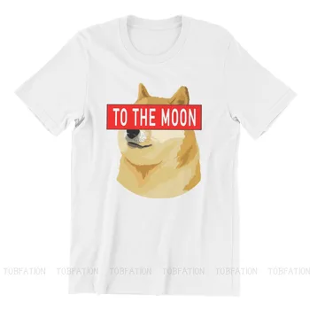 Cryptocurrency Mail Baník Dogecoin Na Mesiac T Shirt Mužov Ofertas Veľká veľkosť Ofertas Tričko Bavlna Grafické Streetwear