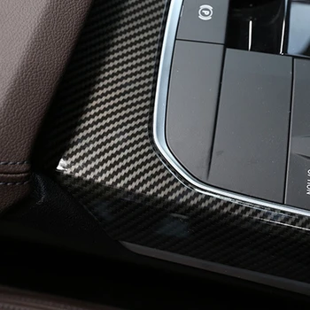 Carbon Fiber Auto stredovej Konzoly Radenie Dekorácie Panel Kryt Výbava Pre-BMW G20 G28 325 3 Série 2020