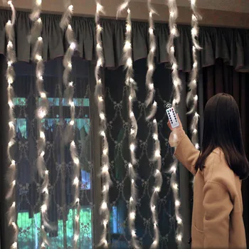3M 300leds Pierko DIY Opony String Svetlá Veniec, Vianočné Dekorácie pre Domov Vonkajšie Navidad Svadobné Dovolenku Rozprávkových Svetiel
