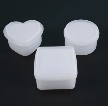 Úložný Box Živice Silikónové Formy Na Šperky Čo Srdce Tvar Rezu Formy DIY Crystal Epoxidové UV Darčekovej krabičke, Šperky, Nástroje
