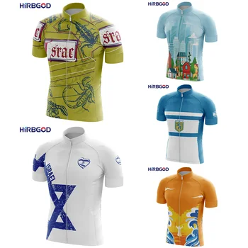 HIRBGOD Lete Mužov Cyklistika Dres pre Izrael 2021 Krátke Cyklistické Tričko Priedušná Odvod Potu Maillot Ciclismo,TYZ767-01