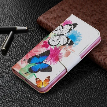 Luxusné Maľované vzor Peňaženky Flip puzdro pre Huawei Honor 7C Pro Y5 2 Y6 II P8 Lite 2017 P9 Y7 PRO 2019 Nova 2 Lite Kryt Fundas