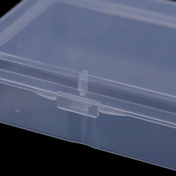 1pc Viacúčelový Priehľadného Plastu Úložný Box Jasné, Námestie Box 9 cm*6,5 cm*3 cm