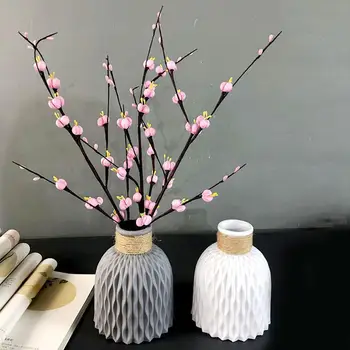 Plastové Vázy Domova Anti-keramické Vázy Imitácia Ratanu Kvetinové Vázy Európskej Moderné Svadobné Dekorácie, Nerozbitný Košík