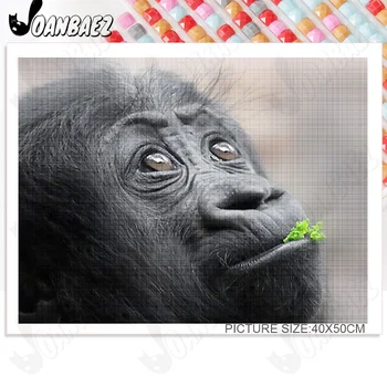 Legrační Zviera Diamond Maľovanie 5D Diy Roztomilý Orangutan Mozaiky Maľovanie Cross Stitch Nálepky Diamond Výšivky Darčekové Dekorácie