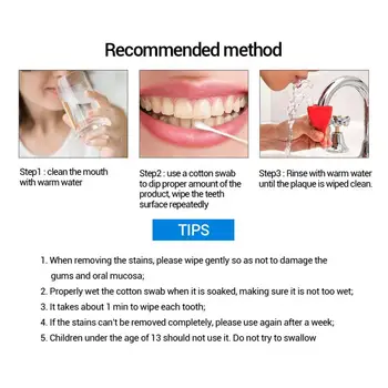 10 ML Bieliace Sérum Gél Čistiaci prostriedok Ústnej Hygieny Účinné Odstránenie Zubného Škvrny Doska Zuby, Bielenie Zubov, Bielenie TSLM2