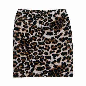 Nové Sukne dámske Leopard Vytlačené Sukne s Vysokým Pásom Sexy Ceruzka Bodycon Hip Mini Sukne sa Hodí pre Všetky ročné obdobia Žena faldas jupe femme