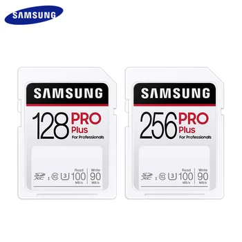 Pôvodné SAMSUNG PRO Plus UHS-III SD Karta 32GB 64GB 128 gb kapacitou 256 GB High Speed Class 10 Pamäťová Karta SDHC SDXC Pre Digitálny Fotoaparát