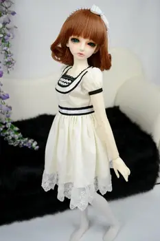 [wamami] 105# White Lace Splice Dress 1/4 MSD DZ DOD AOD BJD Dollfie