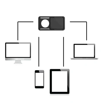 3ks/veľa Univerzálna Kamera Kryt Uzávierky Magnet Jazdca Plastové Fotoaparátu Kryt pre Web Notebook IPad, PC Macbook Tablet ochrany Osobných údajov Nálepky