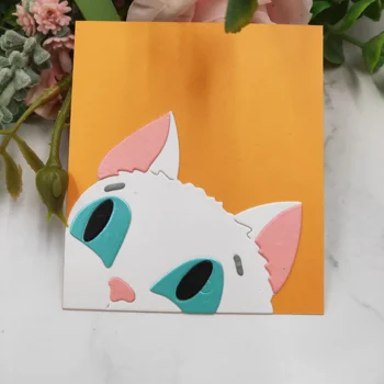 Roztomilé Mačka Rezanie Kovov Zomrie 2020 nové DIY zápisník papier karty dekorácie proces razba plesne
