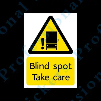 Výstražné znamenie Blind Spot - Starostlivosť Nálepka / Prihlásiť TFL - NÁKLADNÝ automobil - LONDÝN - CYKLISTA (MISC229) Vinylové Nepremokavé Motocykel Odtlačkový