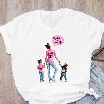 Super Mami T Shirt Ženy 'S Odevy Deň matiek Darček Dcéra, Syn Tlač Tričko Femme Kawaii Oblečenie Žien T-Shirt Streetwear