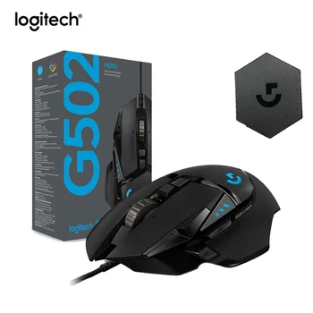 Logitech G502HERO / G102 / M186 Herné Drôtová RGB Mechanické Protiváhu Konkurenčné Myš USB Prenosný Počítač Gaming Mouse