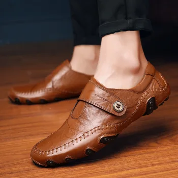 Precízne šitie pánske jarné business vychádzkové topánky muž elegantné office tenisky muž značka topánky