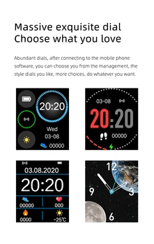 2021 WRWR 1.69 palcový Smart Hodinky Mužov plne Dotykový Fitness Tracker vodotesný IP67 Smartwatch Pre Android Apple Huawei Xiao Redmi