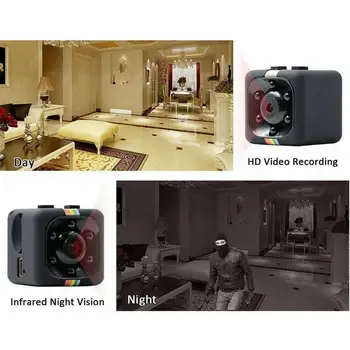 Mini Zakryť DVR Kamera SQ11 Full HD 960P IR Noc Home Security Detekcia Pohybu Noc Auto DV DVR Kamery Domáce Videokamery