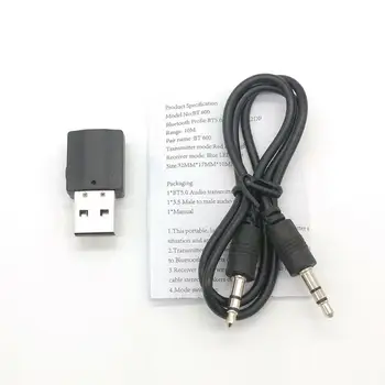 USB Bluetooth-kompatibilné 5.0 Audio Vysielač, Prijímač 2-v-1, Bezdrôtový Adaptér, Vhodný Pre Prenos Súborov Z Rôznych Zariadení
