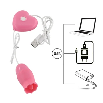 Jazyk Ústne Lízanie Vibrátory Sexuálne Hračky pre Ženy Stimulátor Klitorisu Dildo Vajcia Vibrátor USB Napájanie 12 Rýchlosti Dospelých Produkt