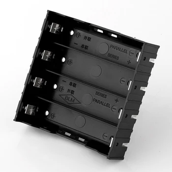 ABS 18650 Black Power Bank Prípadoch 1X 2X 3X 4X 18650 Vysokej kvality DIY batérie poľa 1 2 3 4 Slot Batérie Kontajner S Pevného Pin
