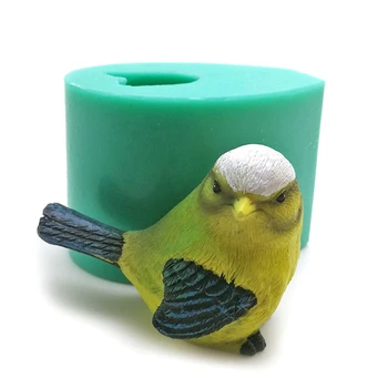 3D priestorové Papagáj Vták Tvar, Dekorácie Formy Živice Omietky Ľadová Socha Soľ Socha Silikónové Formy