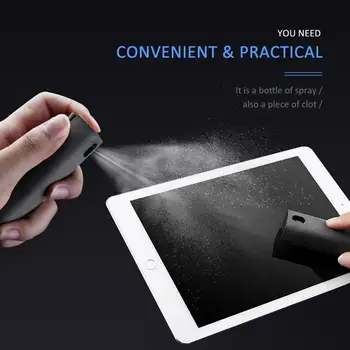 Nový Prenosný Tablet Mobile PC Screen Cleaner Mikrovláknovú Handričku Nastaviť Čistenie Artefakt, Skladovanie 2 V 1 Telefón Screen Cleaner Spray