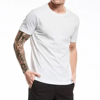 Pánske Tričko Krátky Rukáv T-Shirt O-Krku Slim Farbou Pol Rukávy Tee Tričko 2021
