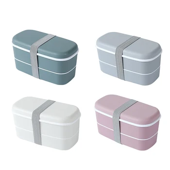 Chladnička Fresh-vedenie Box Dvojité vrstvený Bento Box Plastový Materiál Potraviny Detí Lunch Box Kuchynské pomôcky Príslušenstvo