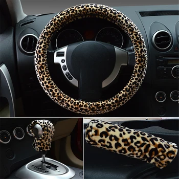 Auto Príslušenstvo Volante Vozidla Kryty Leopard Tlač Luxusný Dizajn Non-slip Interiéru Auta Tovaru Volantu, Chránič